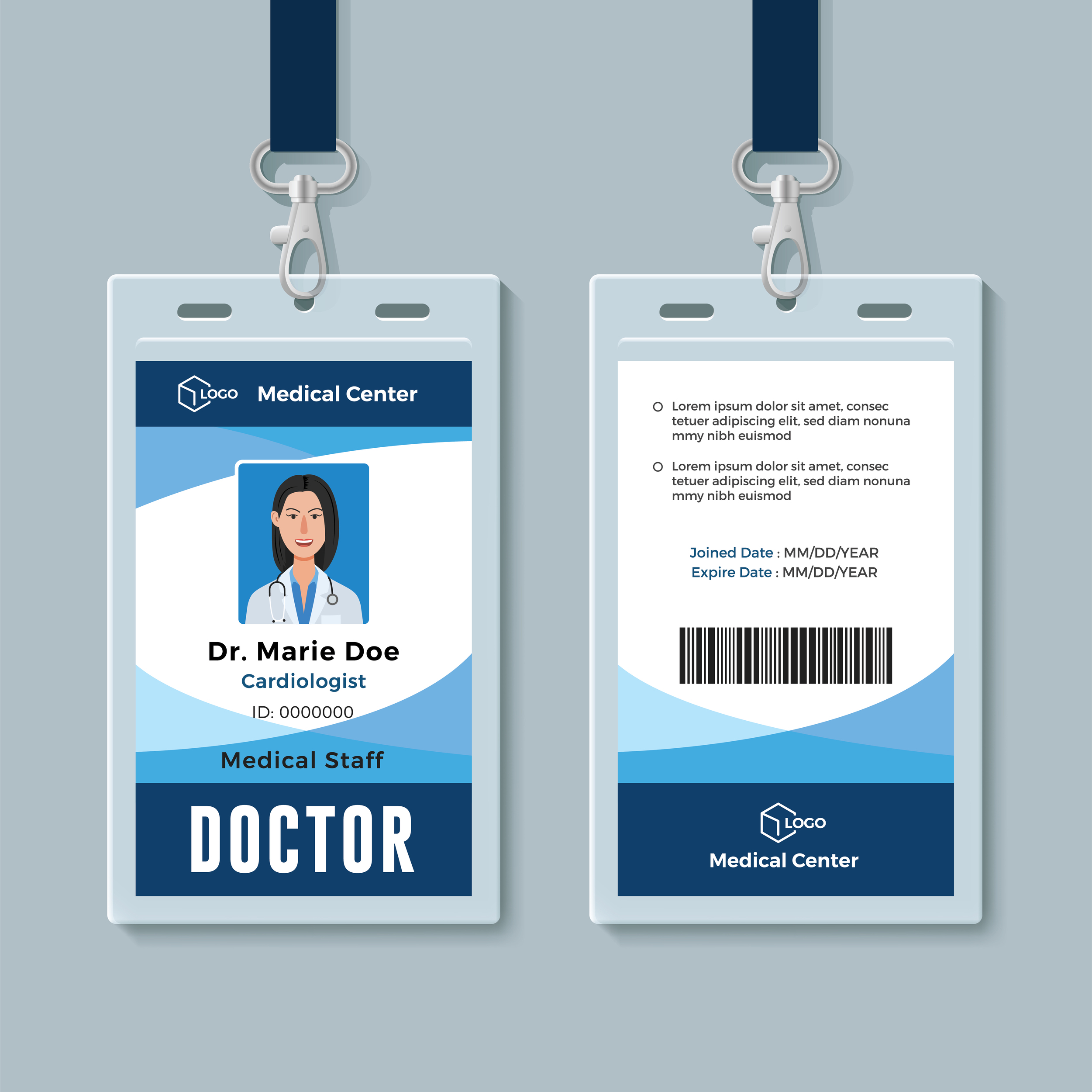 Medical ID Card Design Portfolios