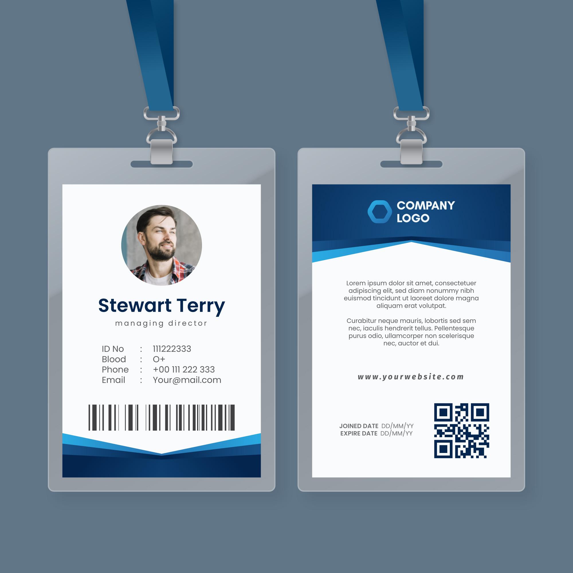 corporate id card design