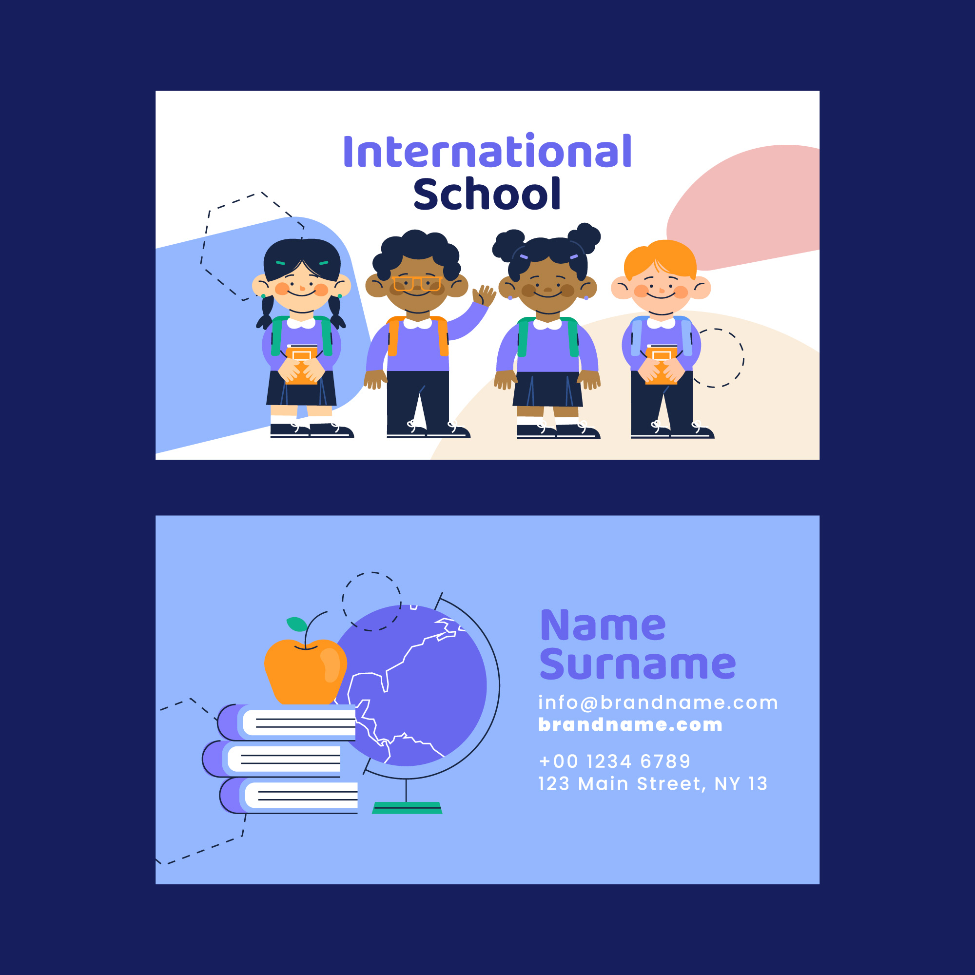 Preschool ID Card Design Portfolios