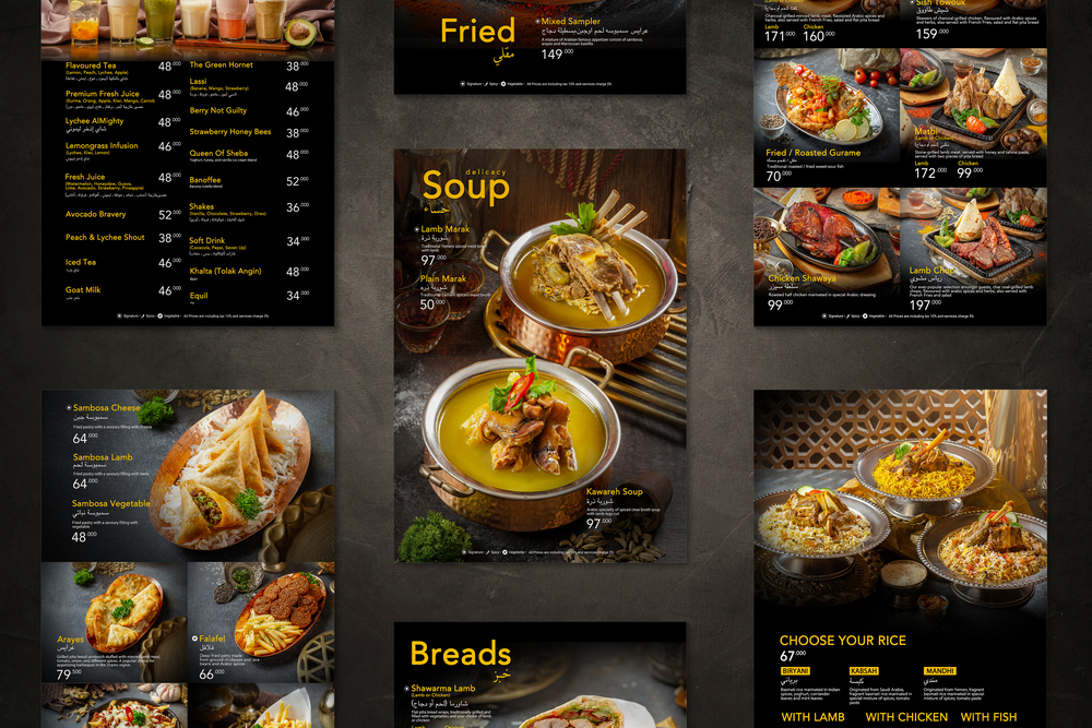 desain buku menu cafe surabaya