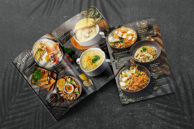 menu book design surabaya